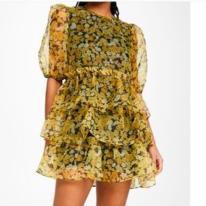 Floral GANNI mini dress